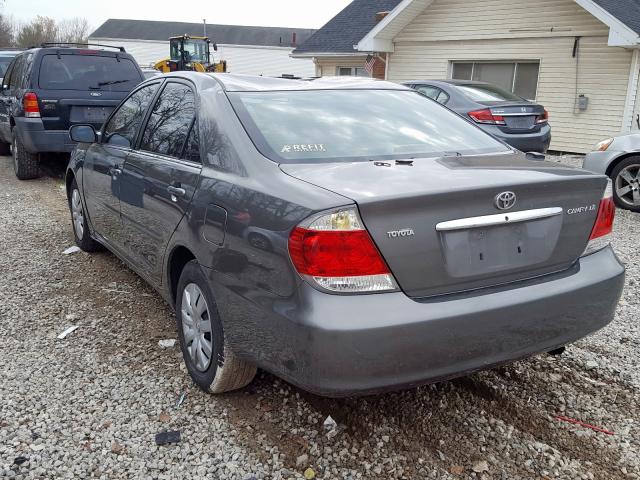 4T1BE32K45U576714 - 2005 TOYOTA CAMRY LE GRAY photo 3