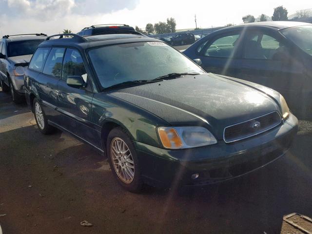 4S3BH635437303189 - 2003 SUBARU LEGACY L GREEN photo 1