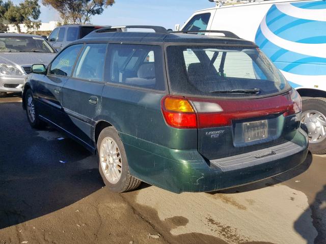 4S3BH635437303189 - 2003 SUBARU LEGACY L GREEN photo 3