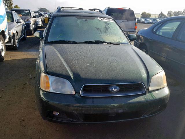 4S3BH635437303189 - 2003 SUBARU LEGACY L GREEN photo 9