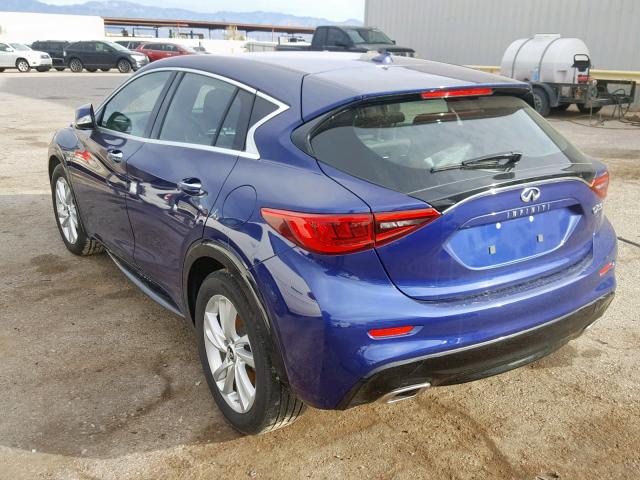 SJKCH5CP2HA038019 - 2017 INFINITI QX30 BASE PURPLE photo 3