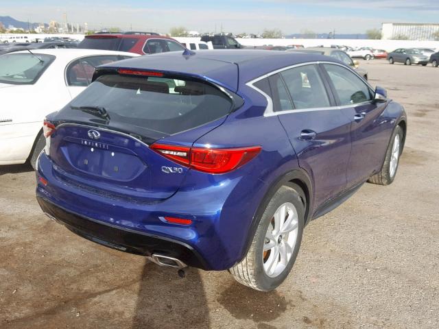 SJKCH5CP2HA038019 - 2017 INFINITI QX30 BASE PURPLE photo 4