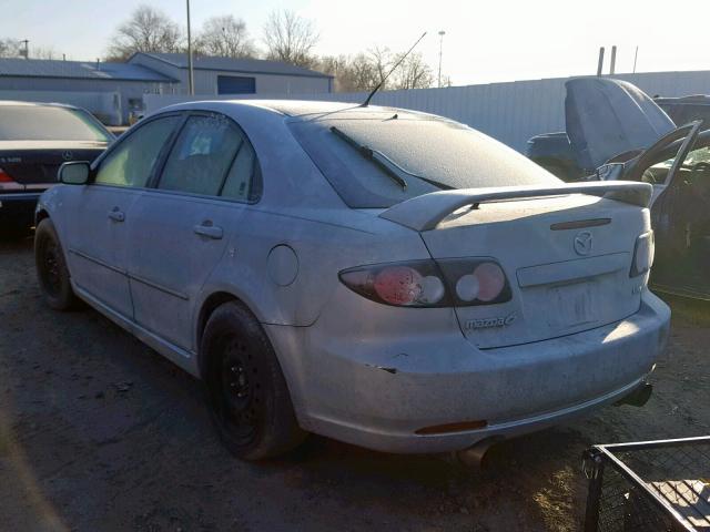 1YVHP84DX65M49475 - 2006 MAZDA 6 S SILVER photo 3