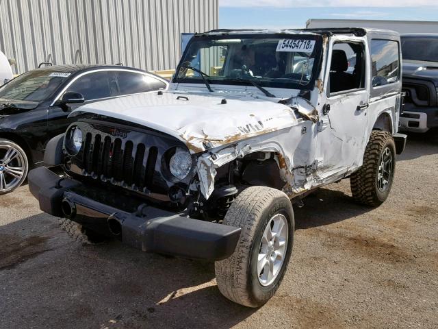 1C4AJWAG6HL611385 - 2017 JEEP WRANGLER S WHITE photo 2