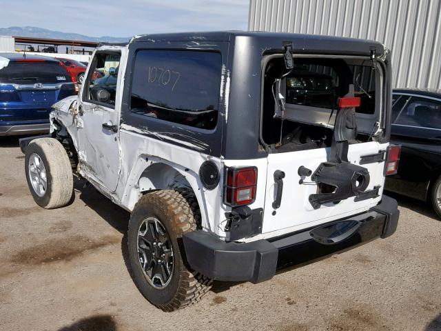 1C4AJWAG6HL611385 - 2017 JEEP WRANGLER S WHITE photo 3