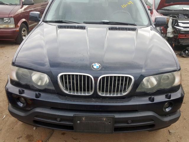 WBAFB33501LH23330 - 2001 BMW X5 4.4I BLUE photo 7