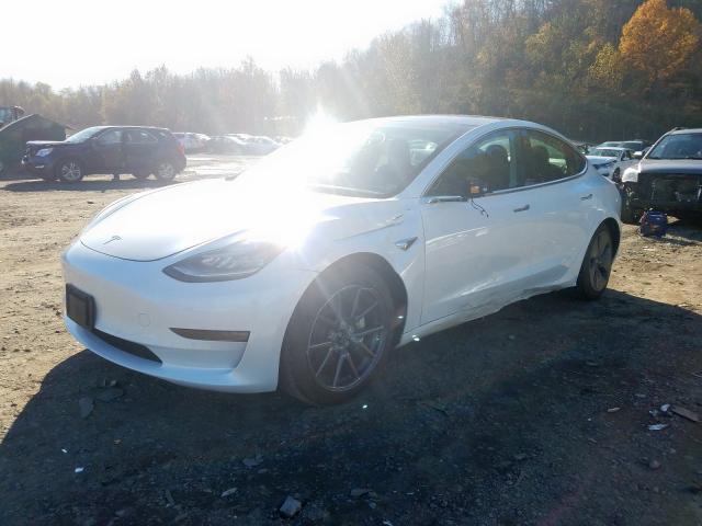 5YJ3E1EB7KF493467 - 2019 TESLA MODEL 3 WHITE photo 2