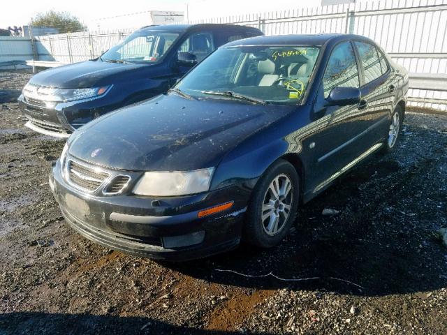 YS3FD49Y561142564 - 2006 SAAB 9-3 BLACK photo 2