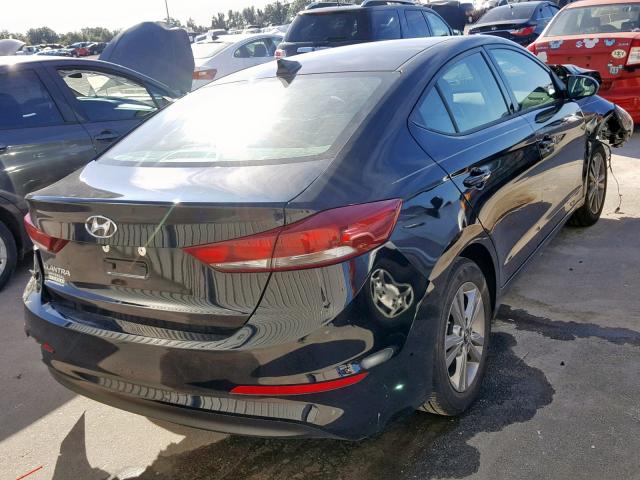 KMHD84LF1JU614725 - 2018 HYUNDAI ELANTRA SE BLACK photo 4