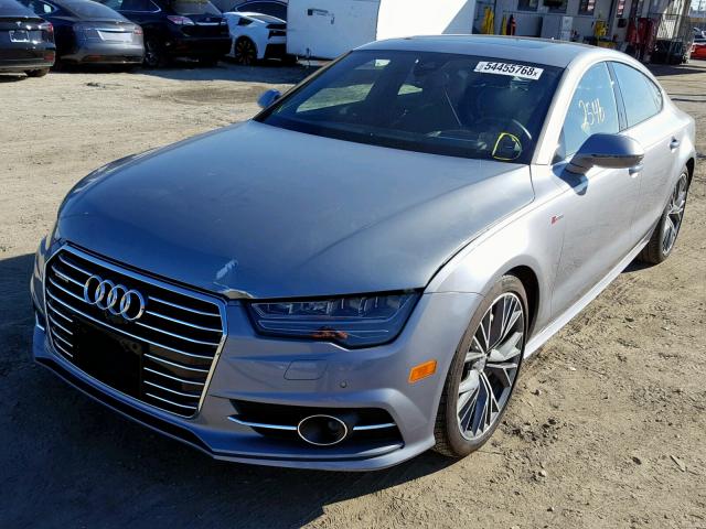 WAU23AFC1JN033145 - 2018 AUDI A7 PRESTIG BLUE photo 2