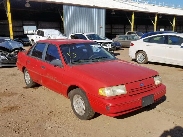 2FAPP36X1NB199216 - 1992 FORD TEMPO GL RED photo 1