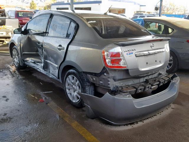 3N1AB6AP4BL649547 - 2011 NISSAN SENTRA 2.0 SILVER photo 3