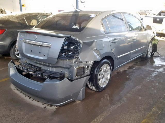 3N1AB6AP4BL649547 - 2011 NISSAN SENTRA 2.0 SILVER photo 4