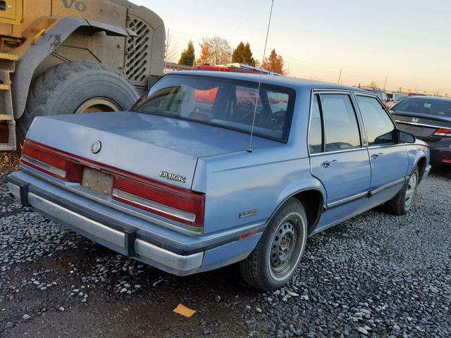 1G4HP54C4MH452925 - 1991 BUICK LESABRE CU BLUE photo 4