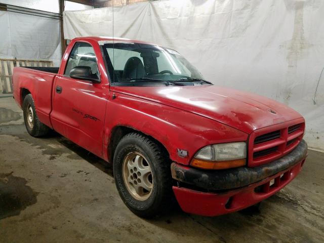 1B7FL26X9XS322135 - 1999 DODGE DAKOTA RED photo 1