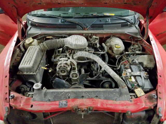 1B7FL26X9XS322135 - 1999 DODGE DAKOTA RED photo 7