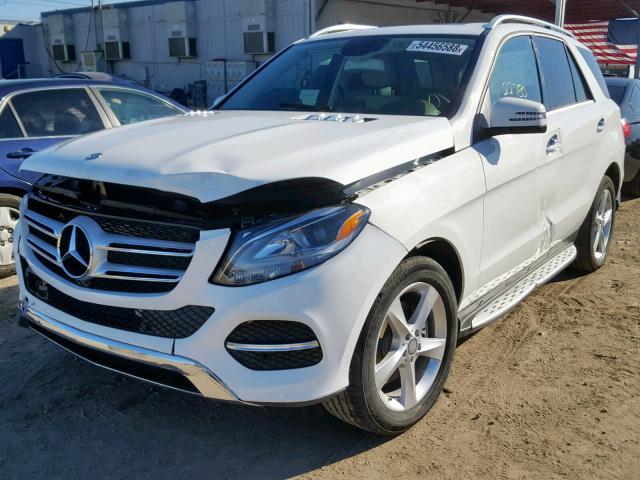 4JGDA5HBXGA698103 - 2016 MERCEDES-BENZ GLE 350 4M WHITE photo 2