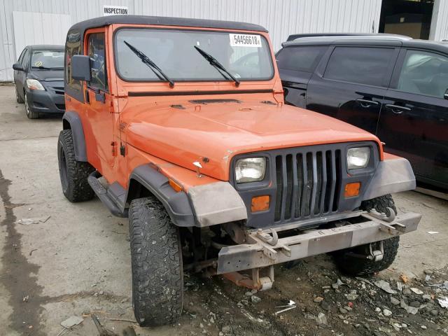 2J4FY29S3MJ107910 - 1991 JEEP WRANGLER / ORANGE photo 1