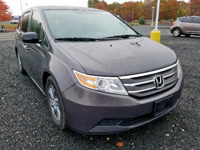 5FNRL5H44DB061328 - 2013 HONDA ODYSSEY EX BLUE photo 1