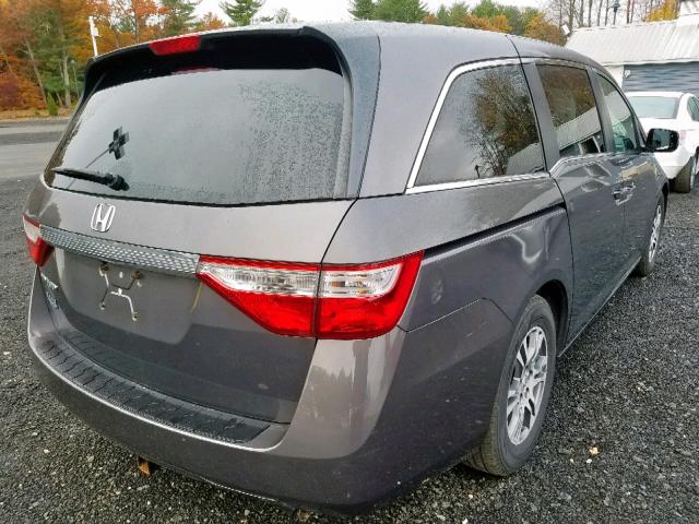 5FNRL5H44DB061328 - 2013 HONDA ODYSSEY EX BLUE photo 4