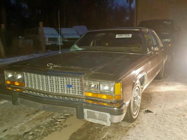 2FABP43F6GX157559 - 1986 FORD LTD CROWN GRAY photo 2