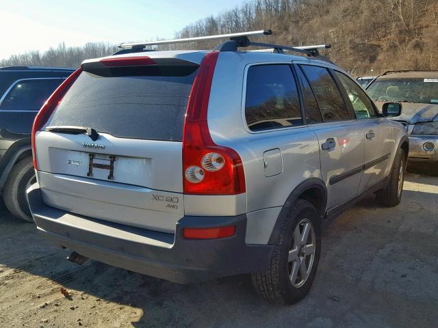 YV1CZ59H441053285 - 2004 VOLVO XC90 SILVER photo 4