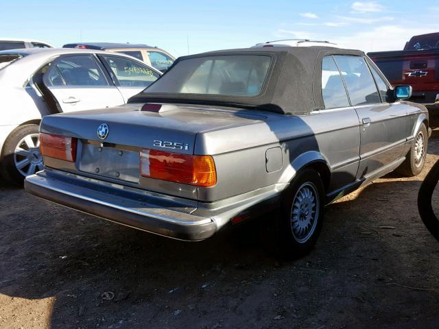 WBABB2309H1940973 - 1987 BMW 325 I AUTO GRAY photo 4