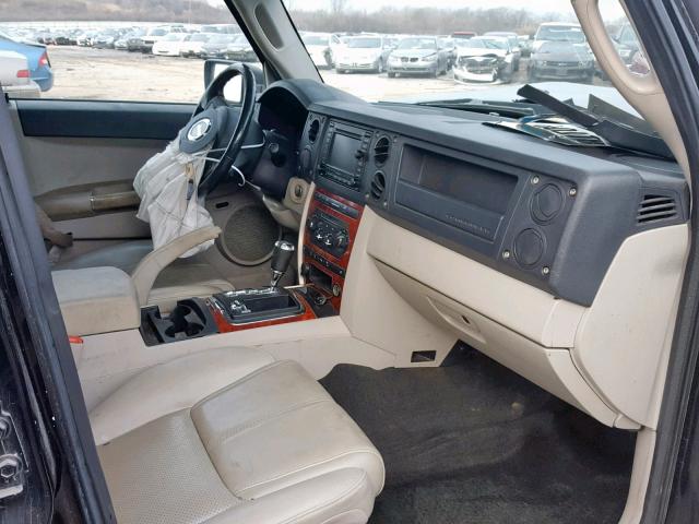 1J8HG58206C141779 - 2006 JEEP COMMANDER შავი ფოტო 5