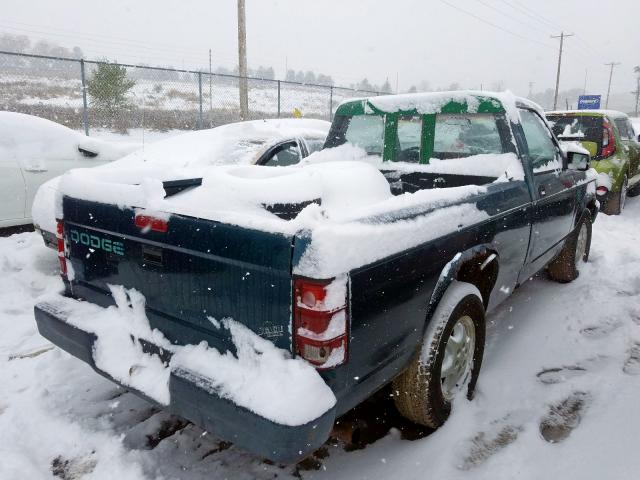 1B7FL26X6RW142946 - 1994 DODGE DAKOTA GREEN photo 4