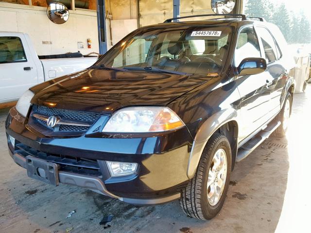 2HNYD18671H507488 - 2001 ACURA MDX TOURIN BLACK photo 2