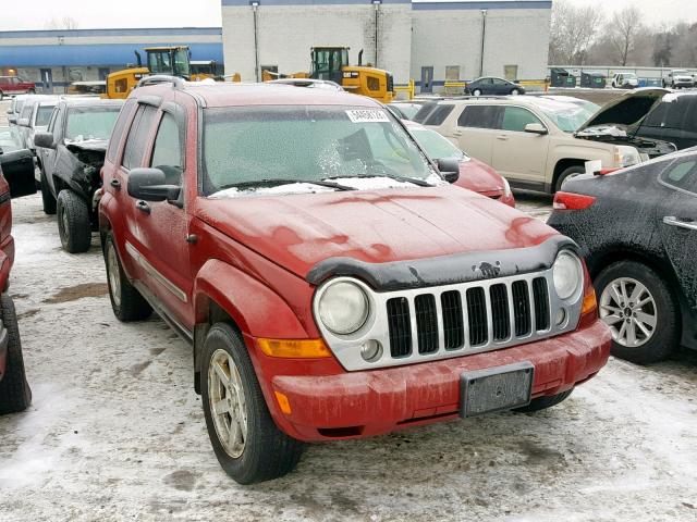 1J4GL58K86W127037 - 2006 JEEP LIBERTY LI RED photo 1