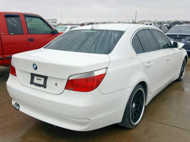 WBANE535X6CK89260 - 2006 BMW 525 I WHITE photo 4