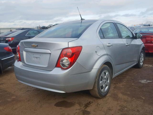 1G1JA5SG2E4239129 - 2014 CHEVROLET SONIC LS SILVER photo 4