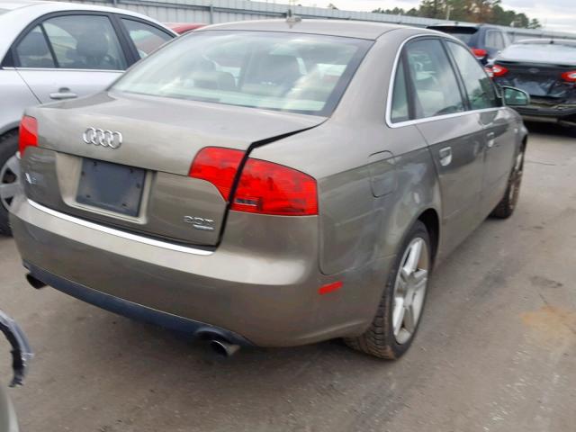 WAUDF78E67A150656 - 2007 AUDI A4 2.0T QU TAN photo 4