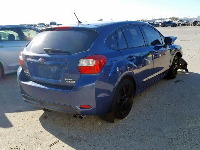 JF1GPAA68DG878183 - 2013 SUBARU IMPREZA BA BLUE photo 4