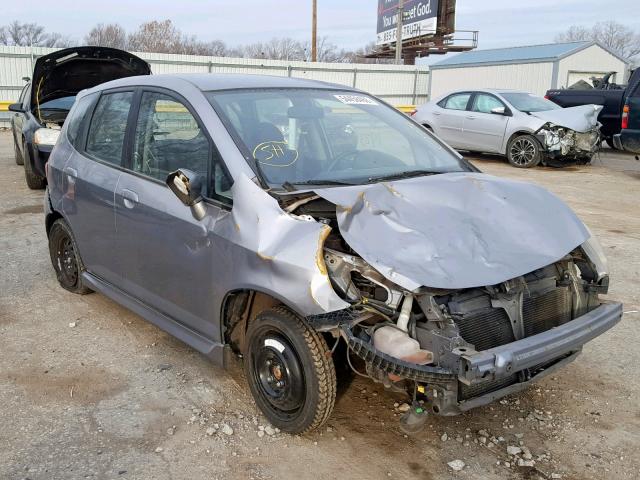 JHMGD38638S027303 - 2008 HONDA FIT SPORT GRAY photo 1