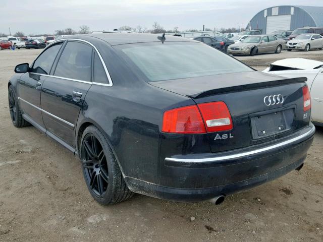 WAUMV44E37N020477 - 2007 AUDI A8 L QUATT BLACK photo 3