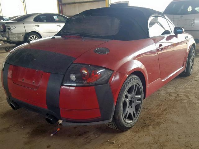 TRUTX28N411031368 - 2001 AUDI TT RED photo 4