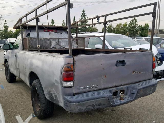 5TBJN32101S202986 - 2001 TOYOTA TUNDRA GRAY photo 3