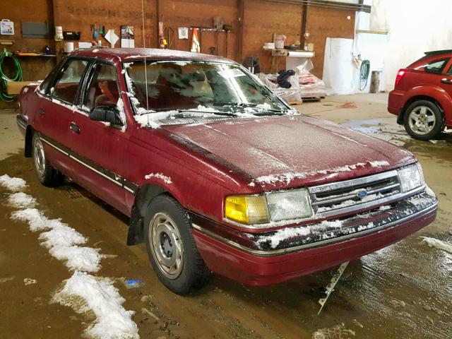 1FAPP37X9JK233787 - 1988 FORD TEMPO LX MAROON photo 1