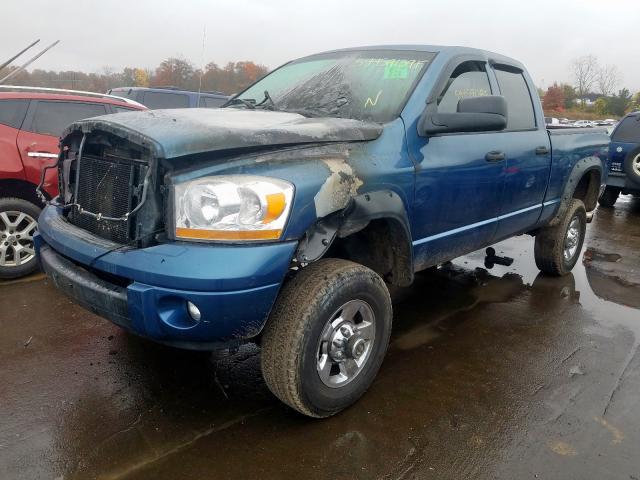 3D7KS28C16G132532 - 2006 DODGE RAM 2500 S Կապույտ լուսանկար 2