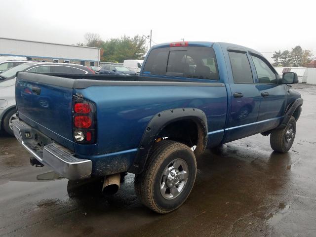 3D7KS28C16G132532 - 2006 DODGE RAM 2500 S Կապույտ լուսանկար 4