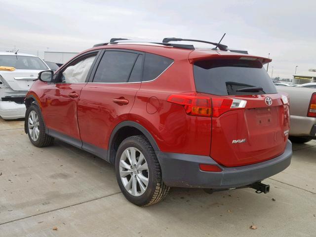 JTMDFREV2DD017888 - 2013 TOYOTA RAV4 LIMIT RED photo 3