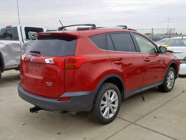 JTMDFREV2DD017888 - 2013 TOYOTA RAV4 LIMIT RED photo 4