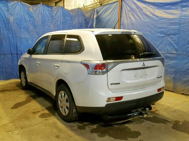 JA4AD2A3XEZ006396 - 2014 MITSUBISHI OUTLANDER WHITE photo 3