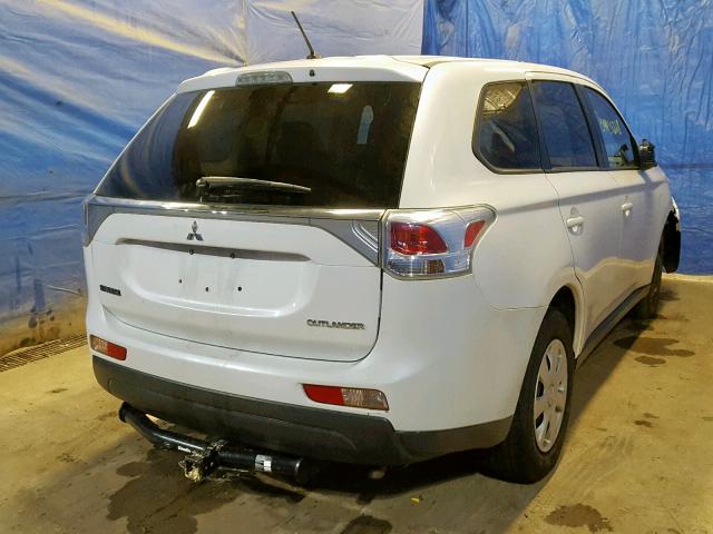 JA4AD2A3XEZ006396 - 2014 MITSUBISHI OUTLANDER WHITE photo 4