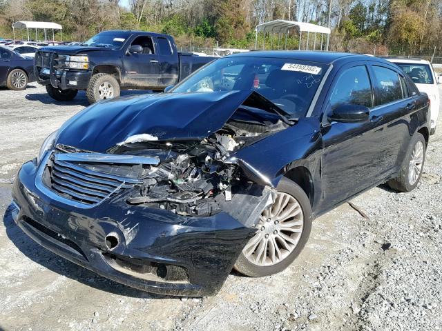 1C3CCBAB4CN155582 - 2012 CHRYSLER 200 LX BLACK photo 2