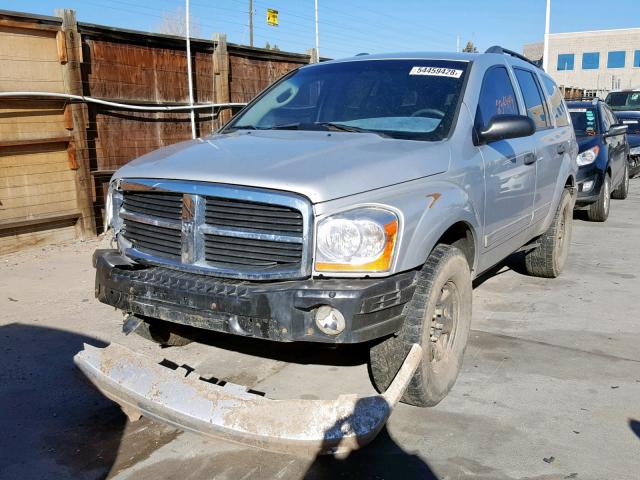 1D4HB48D05F549362 - 2005 DODGE DURANGO SL SILVER photo 2