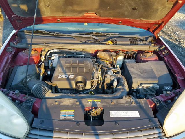 1G1ZU64865F207102 - 2005 CHEVROLET MALIBU MAX მუქწითელი ფოტო 7