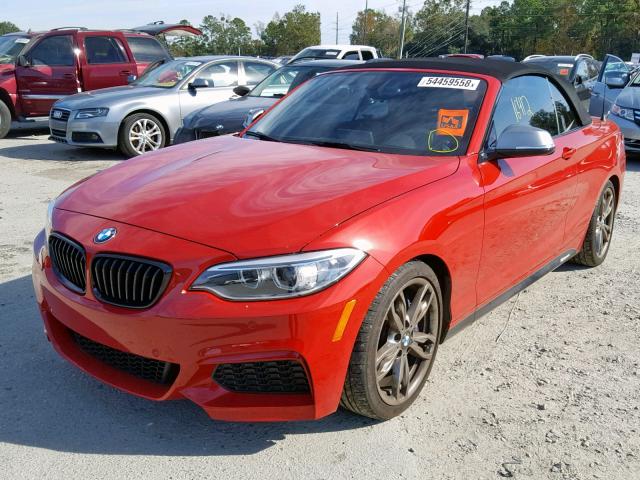 WBA1M1C52FV393739 - 2015 BMW M235I RED photo 2